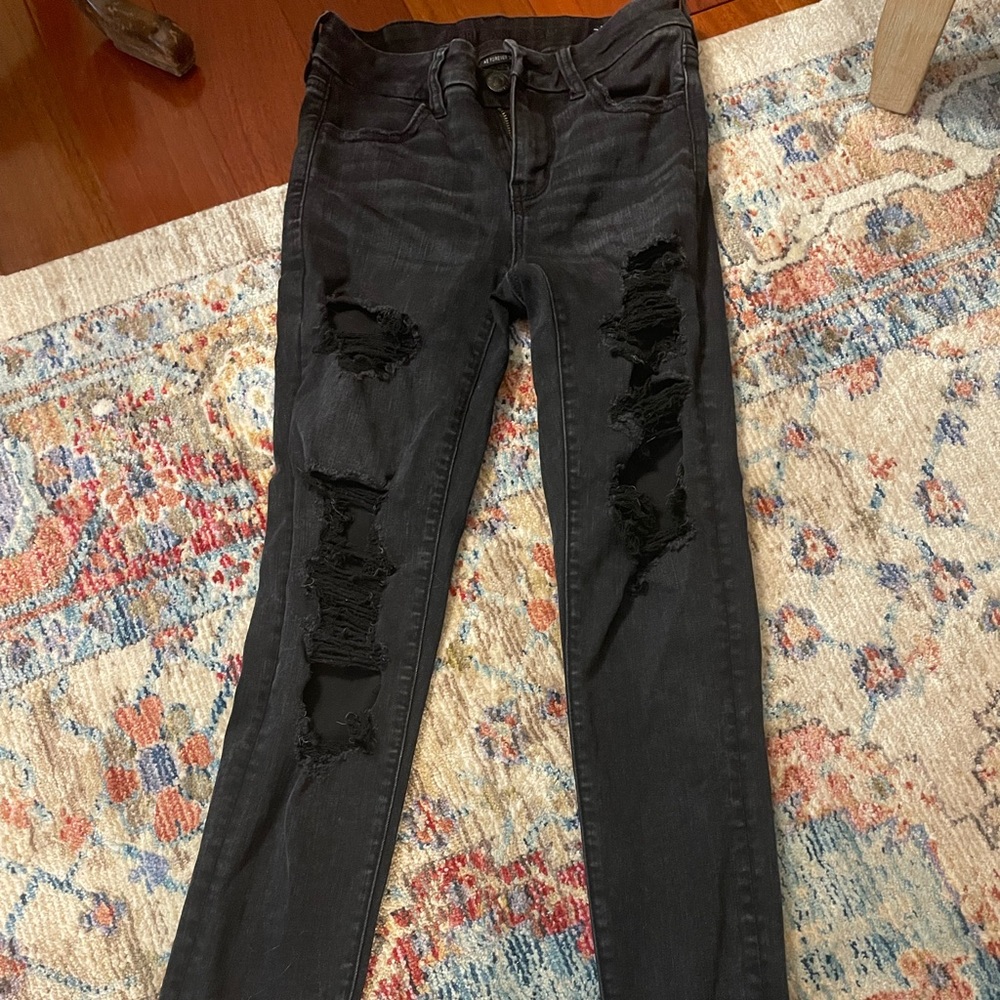 American Eagle size 0 AE Soft Black jeans